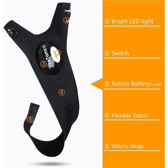 LED Flashlight Gloves Gifts for Men, Unique Cool Gadgets Tools for Repairing - Picture 6 of 6